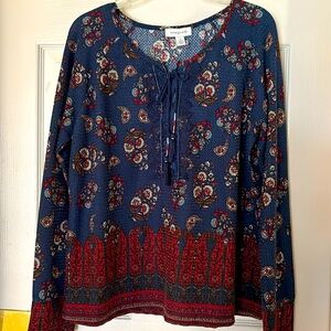 VINTAGE AMERICA WAFFLE KNIT TOP